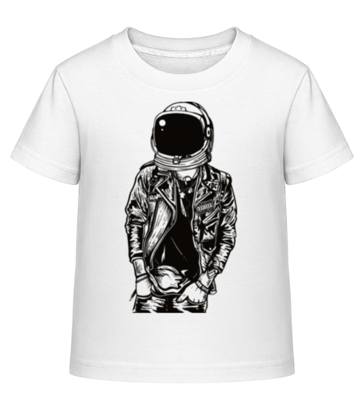 Astronaut Punkster - Kinder Shirtinator T-Shirt - Weiß - Vorne