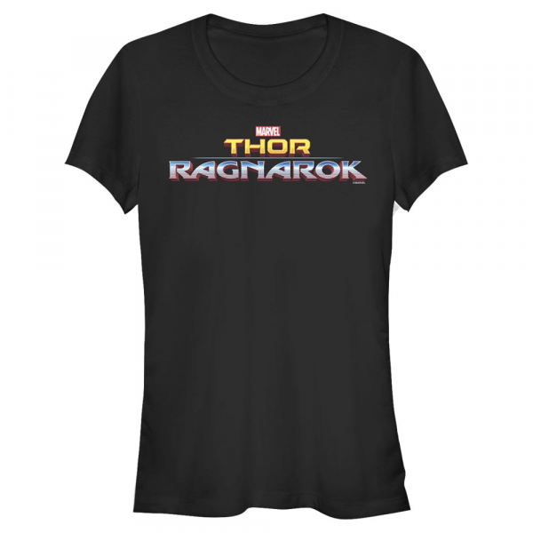 Marvel - Thor Ragnarok - Text Ragnarok Logo - Femme T-shirt - Noir - Devant
