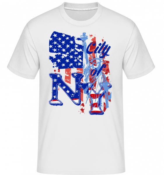 City Of NY -  T-Shirt Shirtinator homme - Blanc - Devant