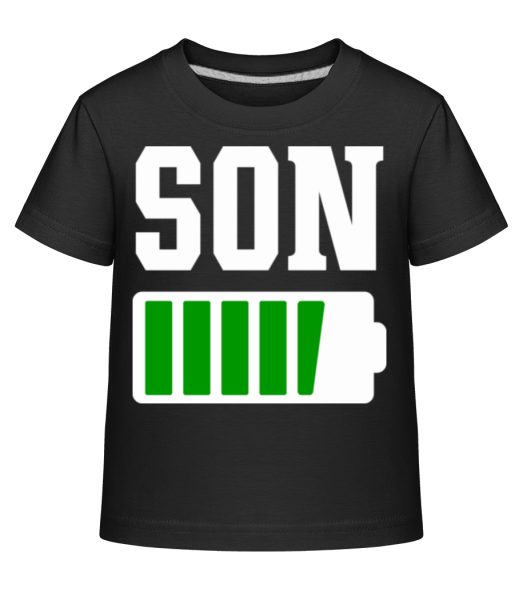 Son - Kinder Shirtinator T-Shirt - Schwarz - Vorne