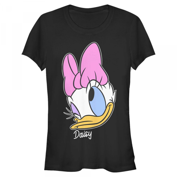 Disney Classics - Micky Maus - Daisy Duck Daisy Big Face - Frauen T-Shirt - Schwarz - Vorne