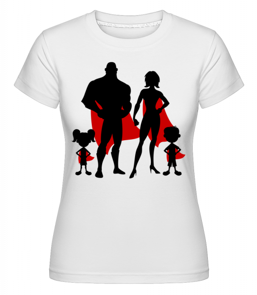 Superhero Family -  T-shirt Shirtinator femme - Blanc - Devant