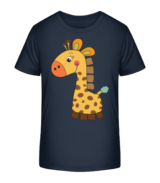 Baby Comic - Girafe - T-shirt bio Enfant Stanley Stella - Bleu marine - Devant