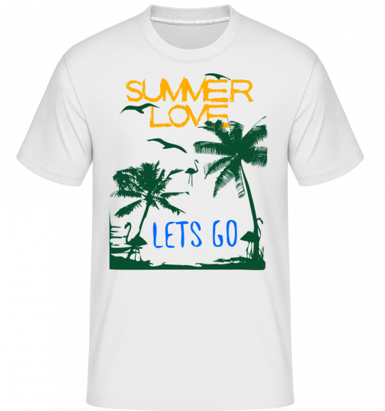 Summer Love Icon -  T-Shirt Shirtinator homme - Blanc - Devant