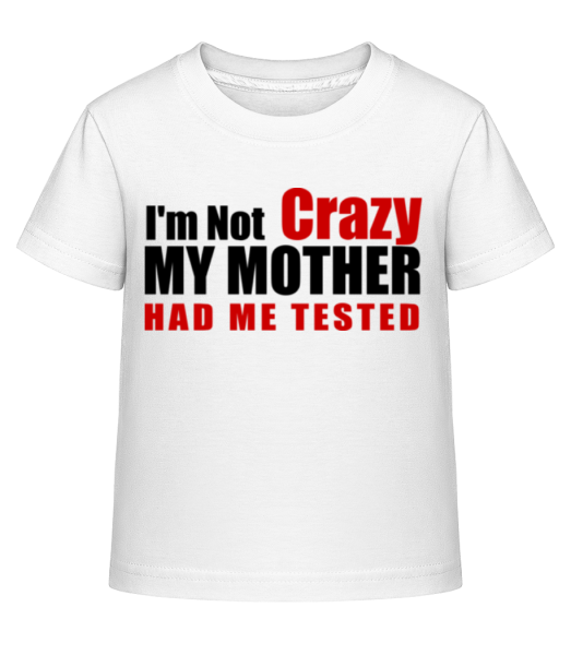 Crazy Tested - T-shirt shirtinator Enfant - Blanc - Devant
