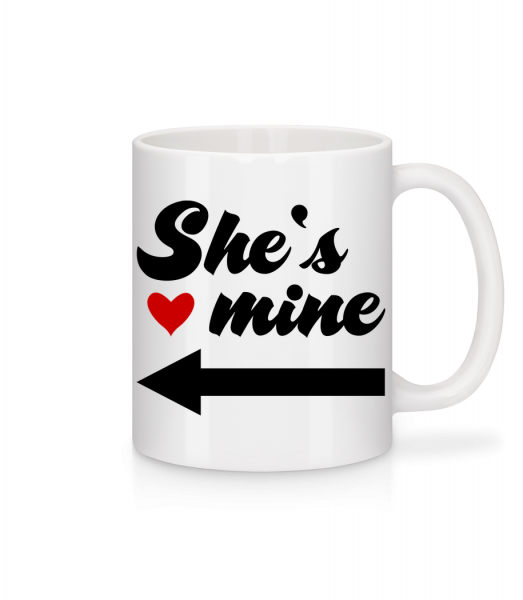 She Is Mine - Mug en céramique blanc - Blanc - Devant