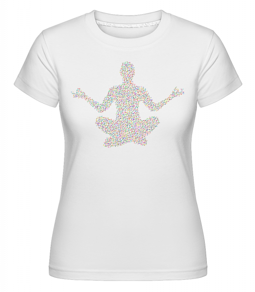 Yoga Géométrique -  T-shirt Shirtinator femme - Blanc - Devant