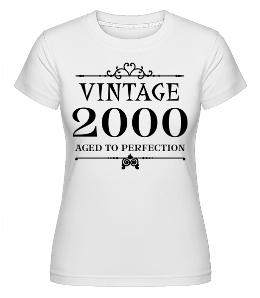 Vintage 2000 Perfection -  T-shirt Shirtinator femme - Blanc - Devant