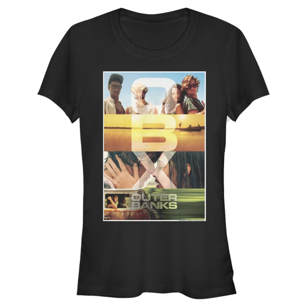 Netflix - Outer Banks - Skupina OBX Poster - Femme T-shirt - Noir - Devant