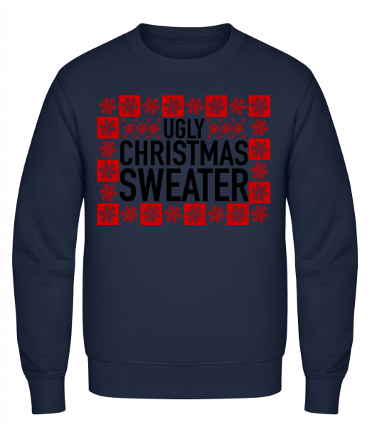Ugly Christmas Sweater - Männer Pullover - Marine - Vorn