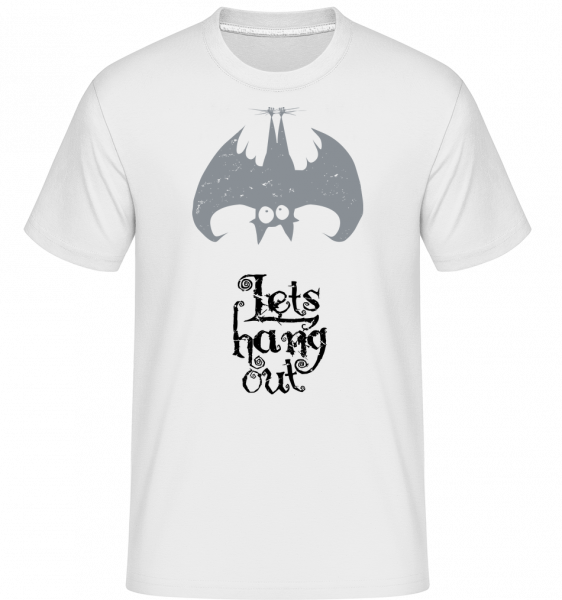Let's Hang Out Bat - Shirtinator Männer T-Shirt - Weiß - Vorn