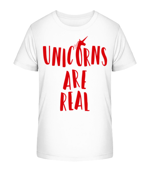 Unicorns Are Real - T-shirt bio Enfant Stanley Stella - Blanc - Devant
