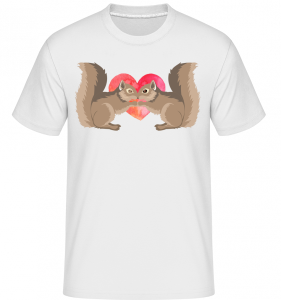 Squirrel Love -  T-Shirt Shirtinator homme - Blanc - Devant