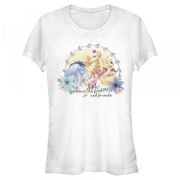 Disney - Winnie Puuh - Skupina Winnie and Friends - Frauen T-Shirt - Weiß - Vorne