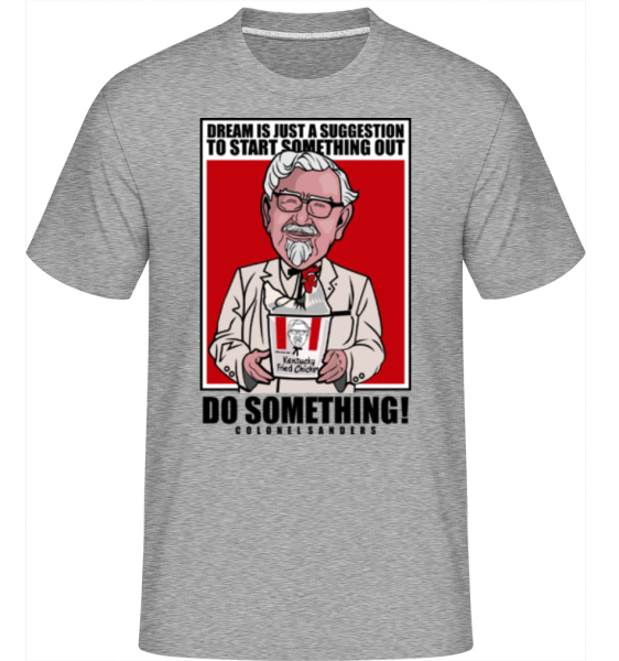 Colonel Sanders -  T-Shirt Shirtinator homme - Gris chiné - Devant