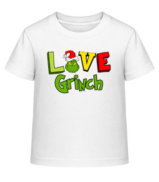 Love Grinch - Kinder Shirtinator T-Shirt - Weiß - Vorne
