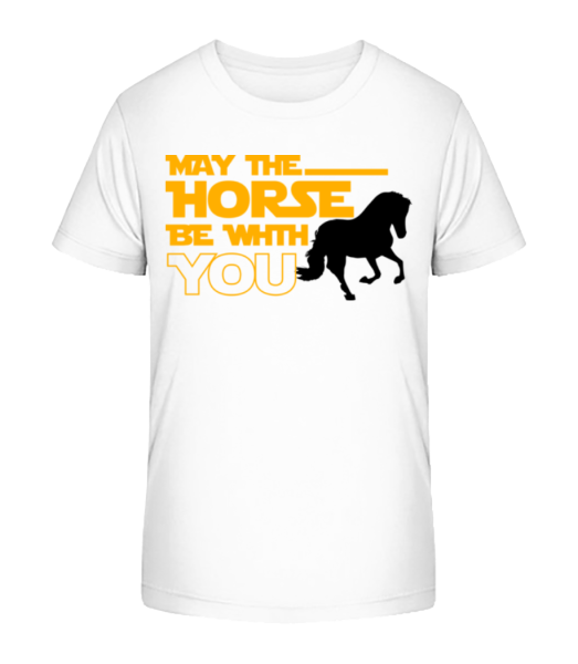 May The Horse Be With You - T-shirt bio Enfant Stanley Stella - Blanc - Devant