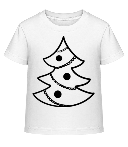 Weihnachtsbaum - Kinder Shirtinator T-Shirt - Weiß - Vorne