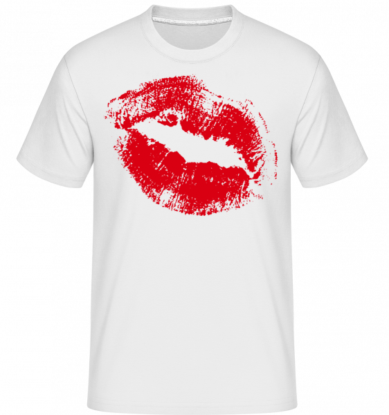 Red Lips -  T-Shirt Shirtinator homme - Blanc - Devant