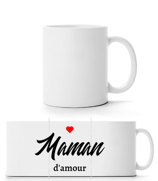 Maman D'amour - Mug panorama - Blanc - Devant