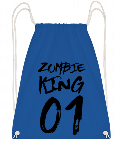Zombie King - Turnbeutel - Royalblau - Vorn