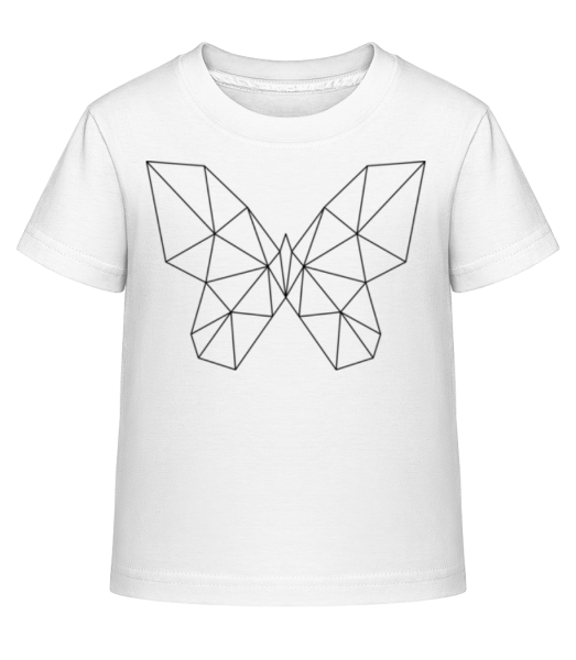 Polygon Schmetterling - Kinder Shirtinator T-Shirt - Weiß - Vorne