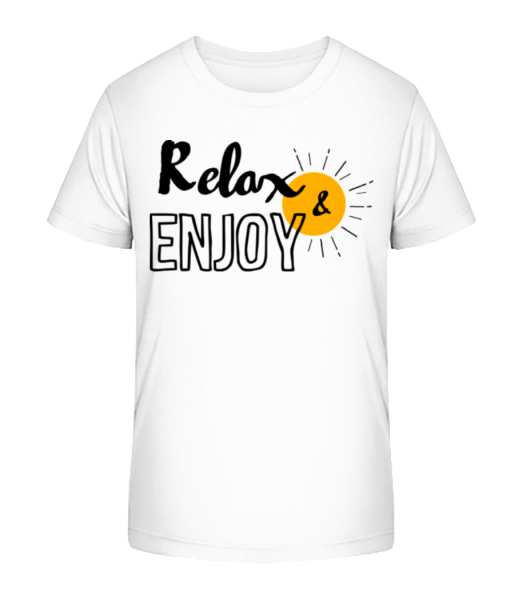 Relax Enjoy - Kinder Bio T-Shirt Stanley Stella - Weiß - Vorne