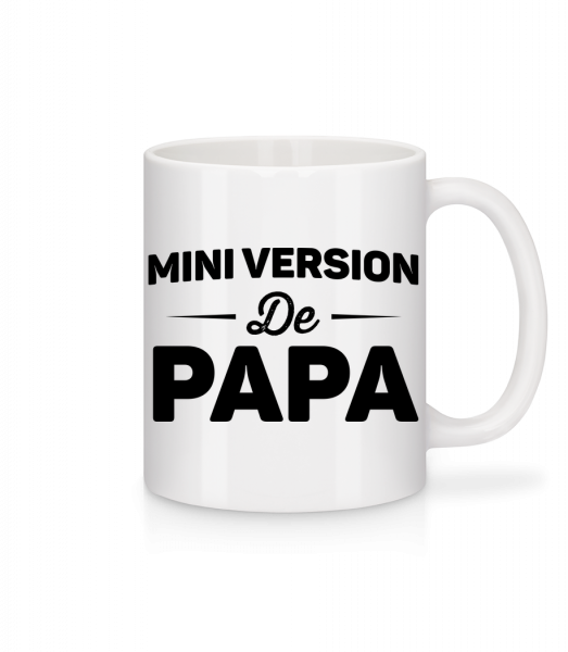 Mini Version De Papa - Mug en céramique blanc - Blanc - Devant