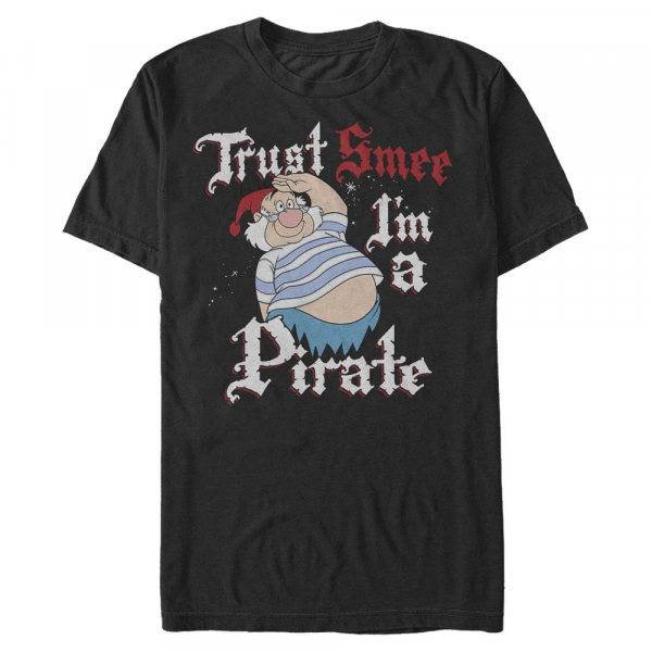 Disney - Peter Pan - Mr. Smee Smee Pirate - Männer T-Shirt - Schwarz - Vorne