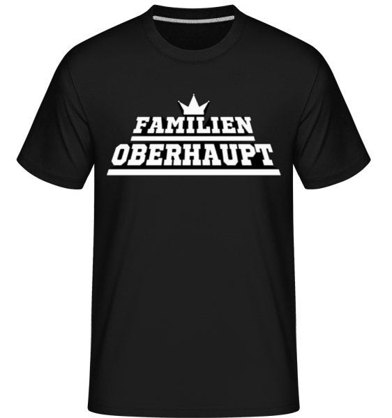 Familien Oberhaupt - Shirtinator Männer T-Shirt - Schwarz - Vorne