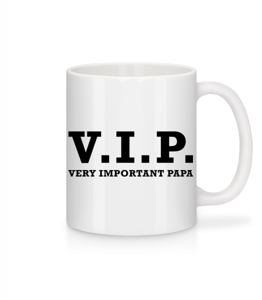 VIP PAPA - Mug en céramique blanc - Blanc - Devant