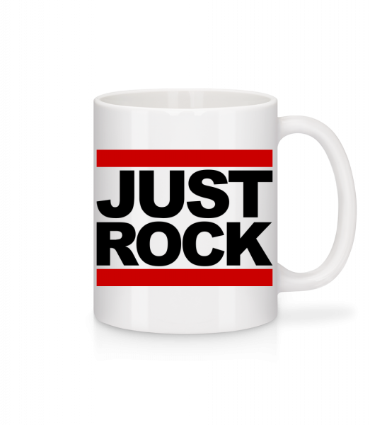 Just Rock Logo - Tasse - Weiß - Vorn