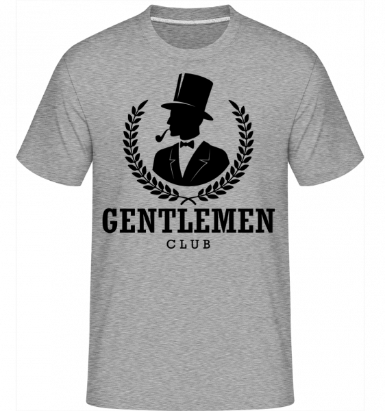 Gentlemen Club -  T-Shirt Shirtinator homme - Gris chiné - Devant