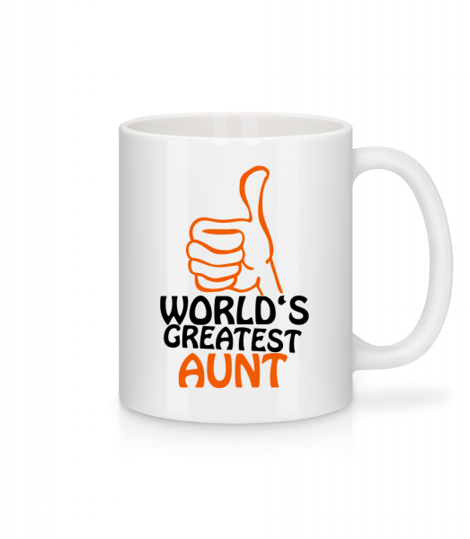World's Greatest Aunt - Mug en céramique blanc - Blanc - Devant
