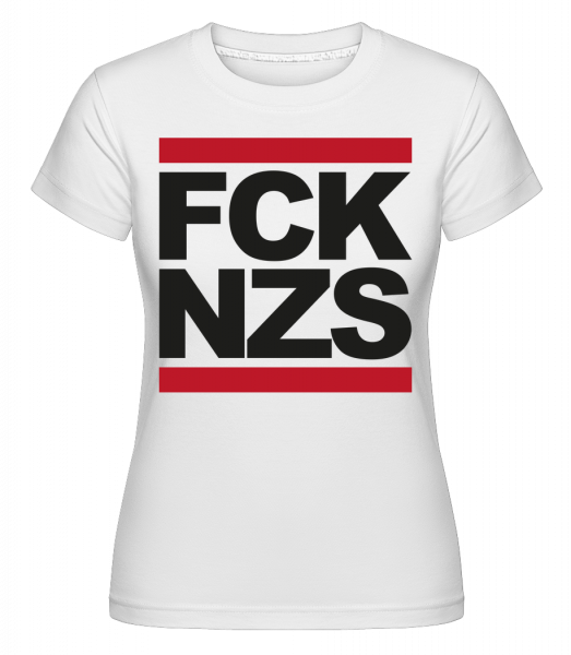 FCK NZS -  T-shirt Shirtinator femme - Blanc - Devant
