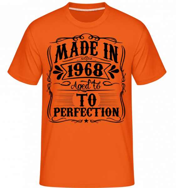 Made In 1968 - Shirtinator Männer T-Shirt - Orange - Vorn