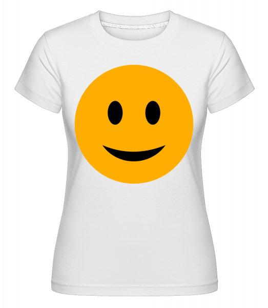 Happy Smiley -  T-shirt Shirtinator femme - Blanc - Devant