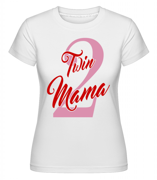 Twin Mama -  T-shirt Shirtinator femme - Blanc - Devant