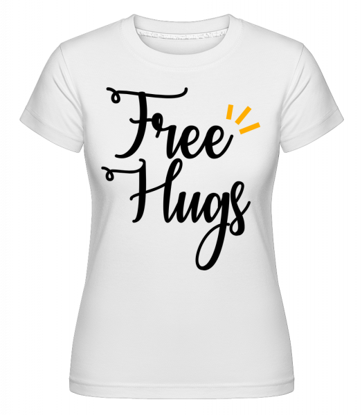 Free Hugs -  T-shirt Shirtinator femme - Blanc - Devant