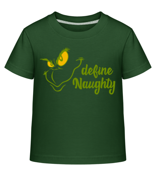 Define Naughty - Kinder Shirtinator T-Shirt - Flaschengrün - Vorne