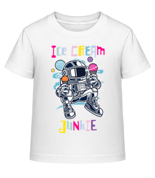 Astronaut Ice Cream - Kinder Shirtinator T-Shirt - Weiß - Vorne