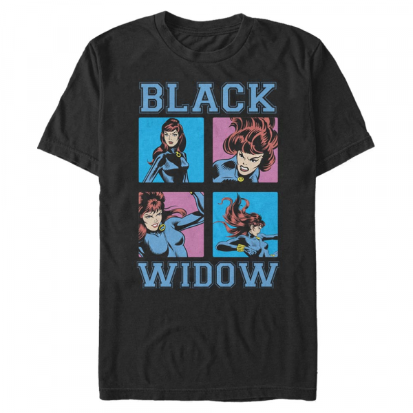 Marvel - Avengers - Black Widow Pop Widow - Homme T-shirt - Noir - Devant