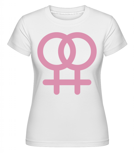 Female Love Icon -  T-shirt Shirtinator femme - Blanc - Devant