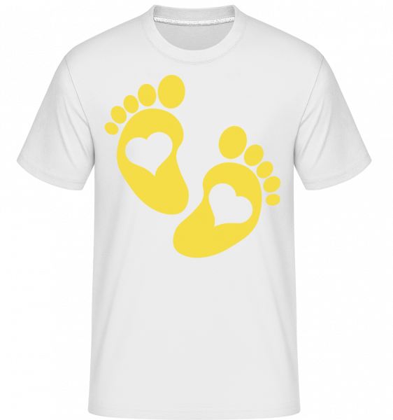 Baby Füße - Shirtinator Männer T-Shirt - Weiß - Vorn