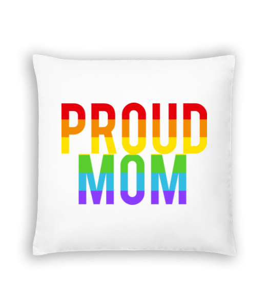 Proud Mom Rainbow - Coussin - Blanc - Devant