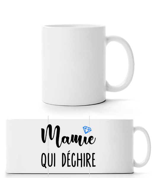 Mamie Qui Déchire - Mug panorama - Blanc - Devant