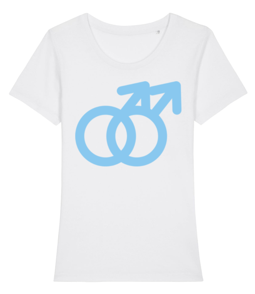 Male Love Icon - T-shirt bio Femme Stanley Stella - Blanc - Devant