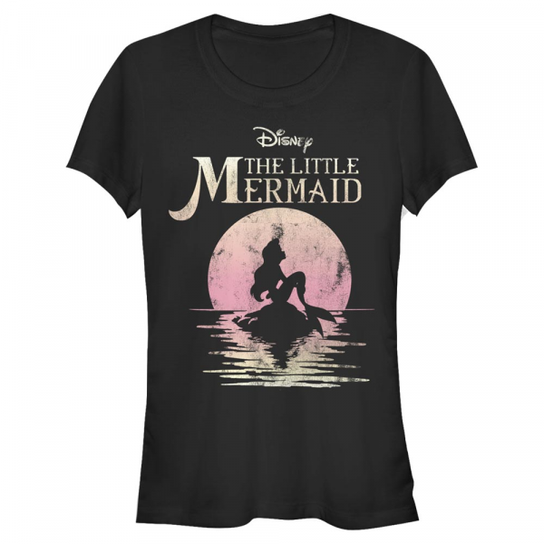 Disney - Ariel La Petite Sirène - Malá mořská víla Mermaid Moon - Femme T-shirt - Noir - Devant