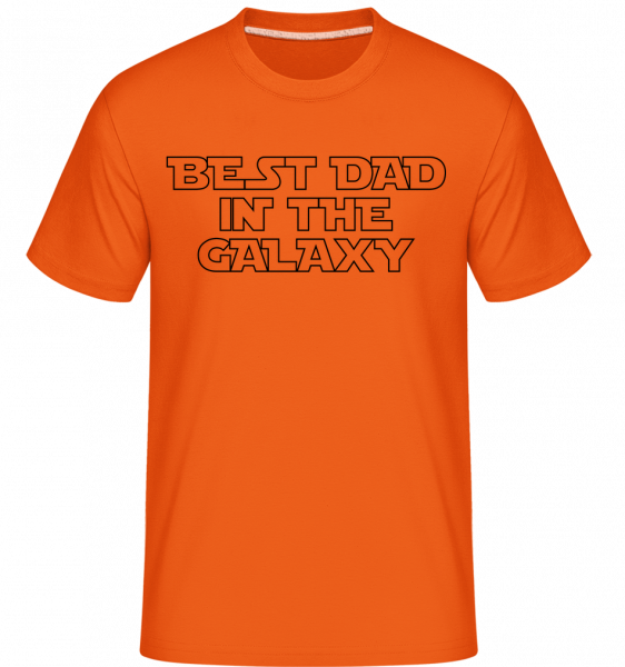 Meilleure Papa De Toute La Galaxy -  T-Shirt Shirtinator homme - Orange - Devant