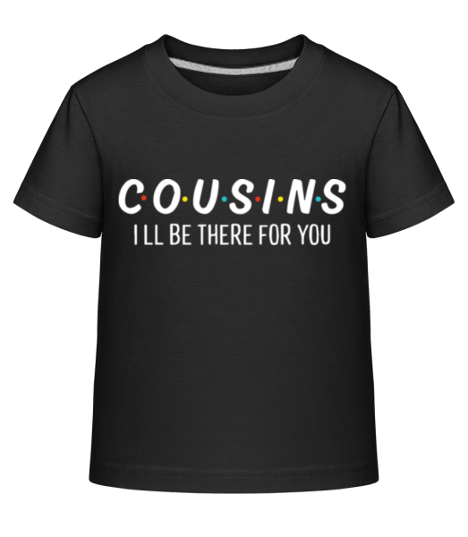 Cousins Friends - Kinder Shirtinator T-Shirt - Schwarz - Vorne